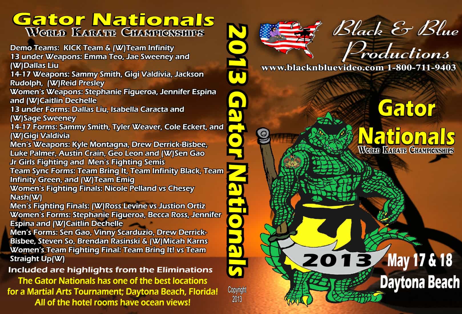 2013 Gator Nationals Karate Tournament DVD