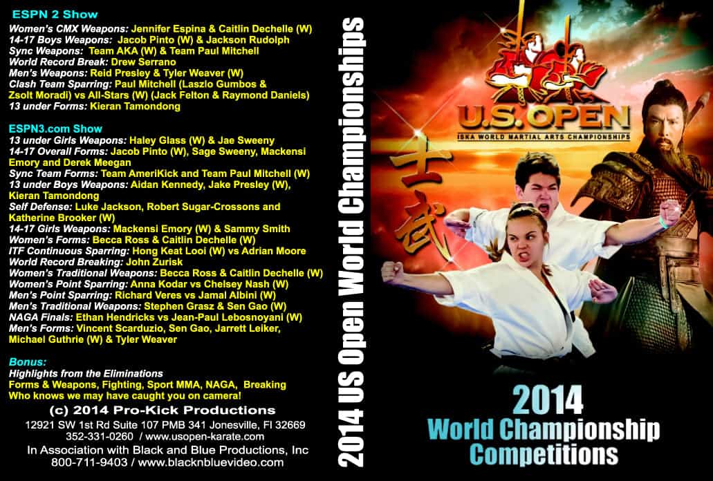 2014 ISKA U.S. Open Karate World Championships DVD