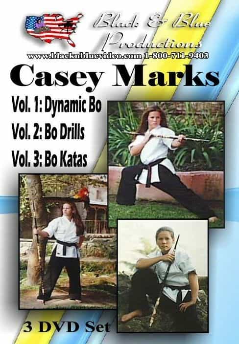 Casey Marks 3 DVD Bo Staff Karate Training Set