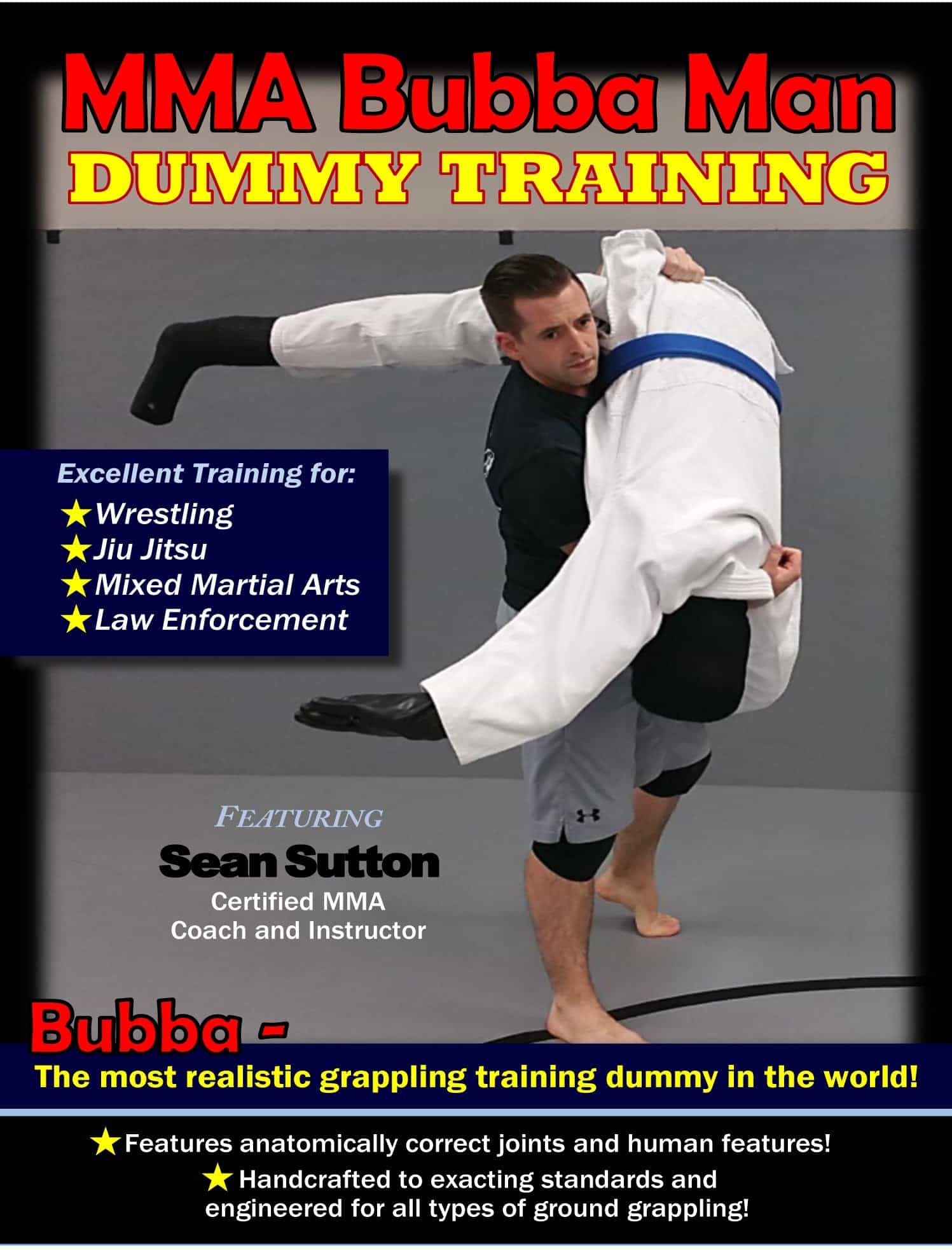Bubba Grappling Dummy Training DVD by Sean Sutton