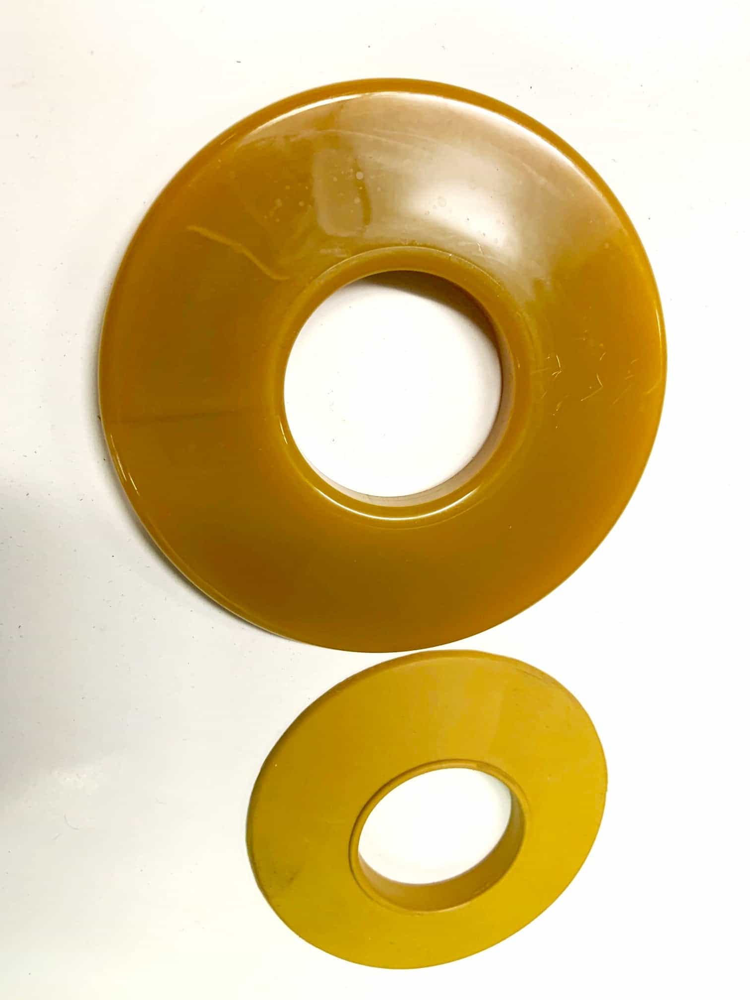 2 Piece Shinai #37 #38 #39 Replacement Plastic Handguard & Rubber Ring