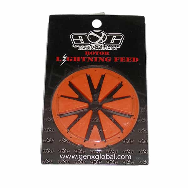 Lightning Dye Rotor 2010 12 13 Loader Hopper Speed Feed Gate Collar Lid Orange