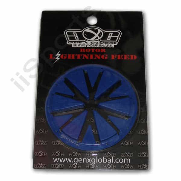 Lightning Dye Rotor 2011 2012 2013 Loader Hopper Speed Feedgate Collar Lid Blue