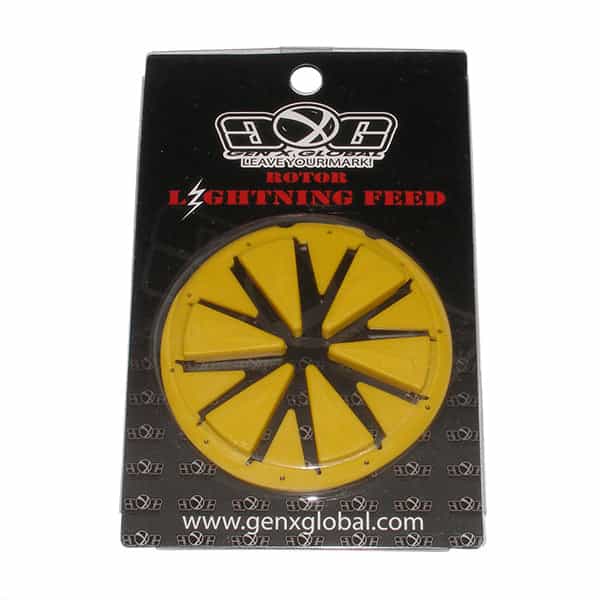 Lightning Dye Rotor 2010 12 13 Loader Hopper Speed Feed Gate Collar Lid Yellow