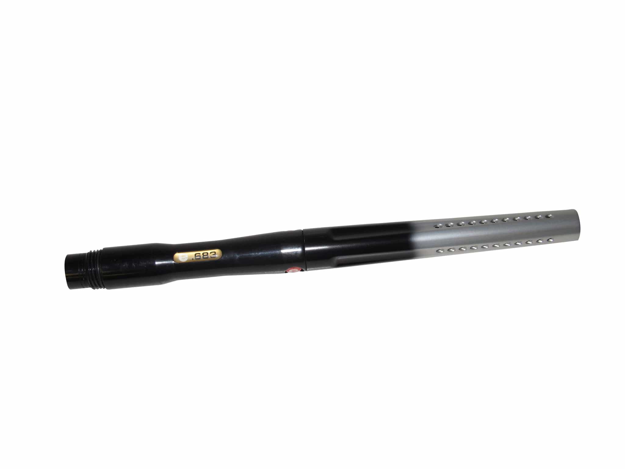 12" Paintball 2-Pc Barrel Extcy Envy Smart Parts Ion Impulse Evil Black/Silver