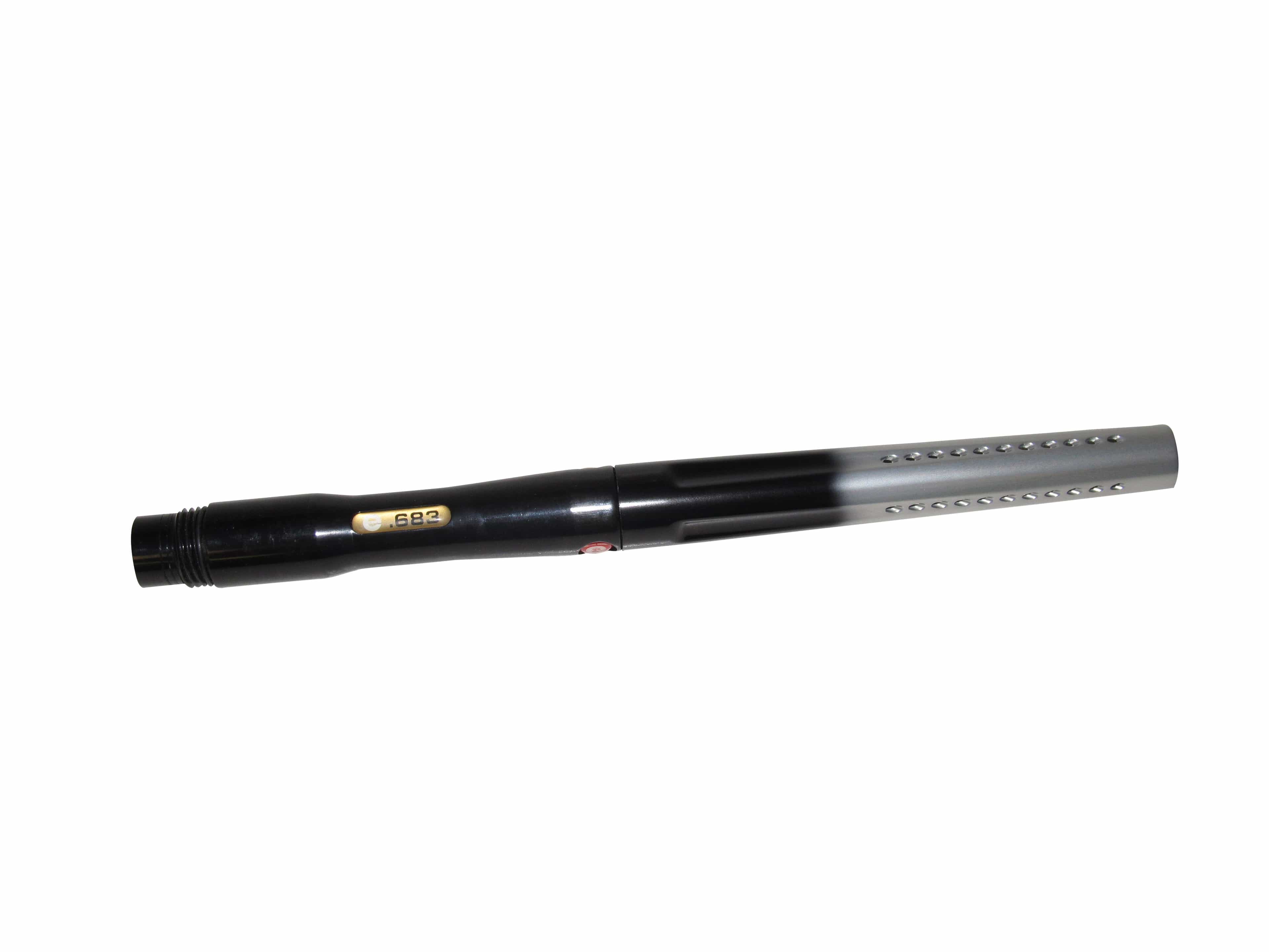 12" Paintball 2-Pc Barrel Extcy Envy Smart Parts Ion Impulse Evil Black/Silver