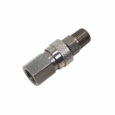 Paintball Stainless Steel 2Pc Gas Hose Quick Disconnect Set