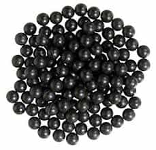 43 Caliber Reusable Rubber Paintballs 500Ct Case Black 11Mm Zball