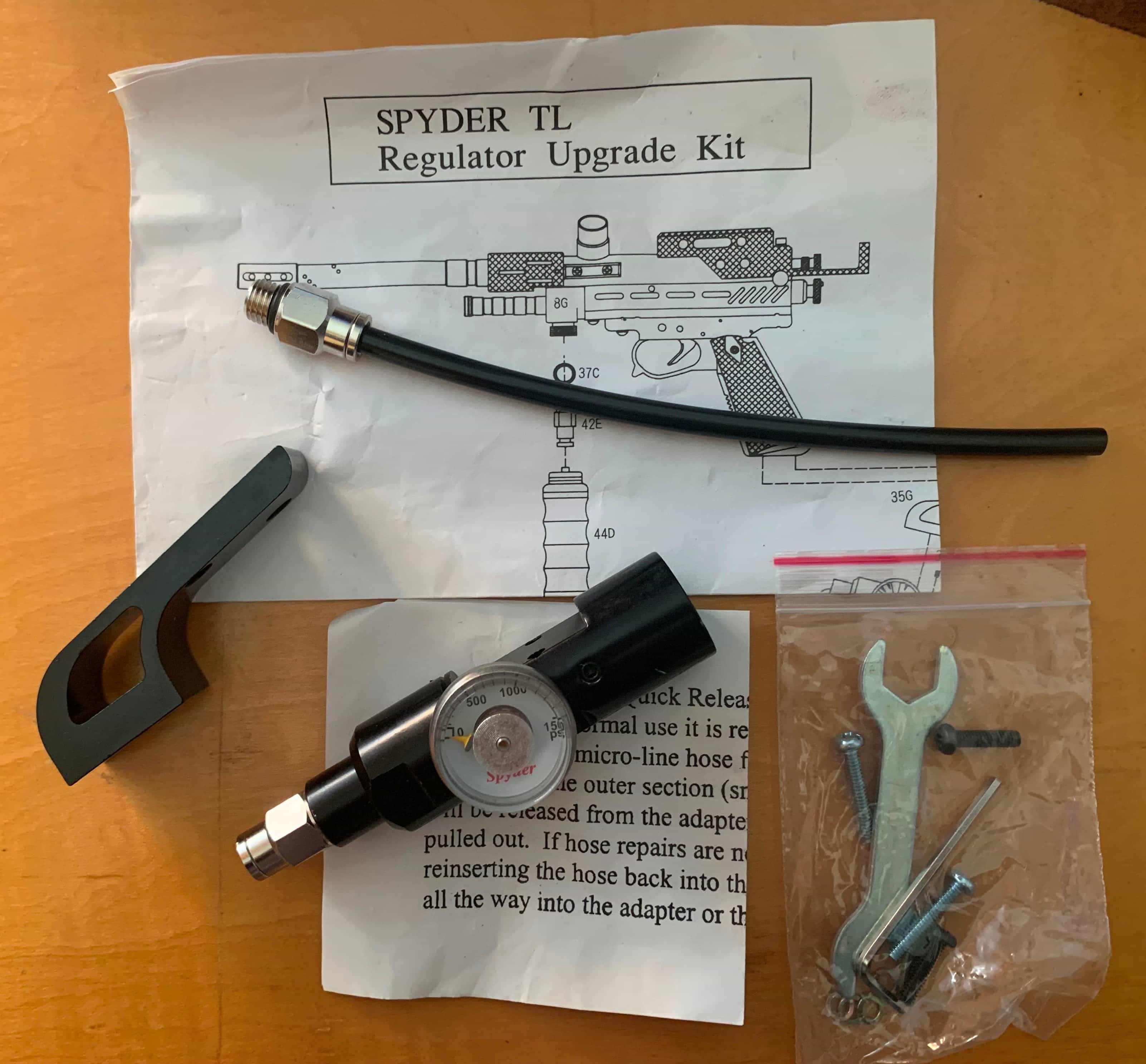 Spyder Adjustable HPA Regulator + Hose Set