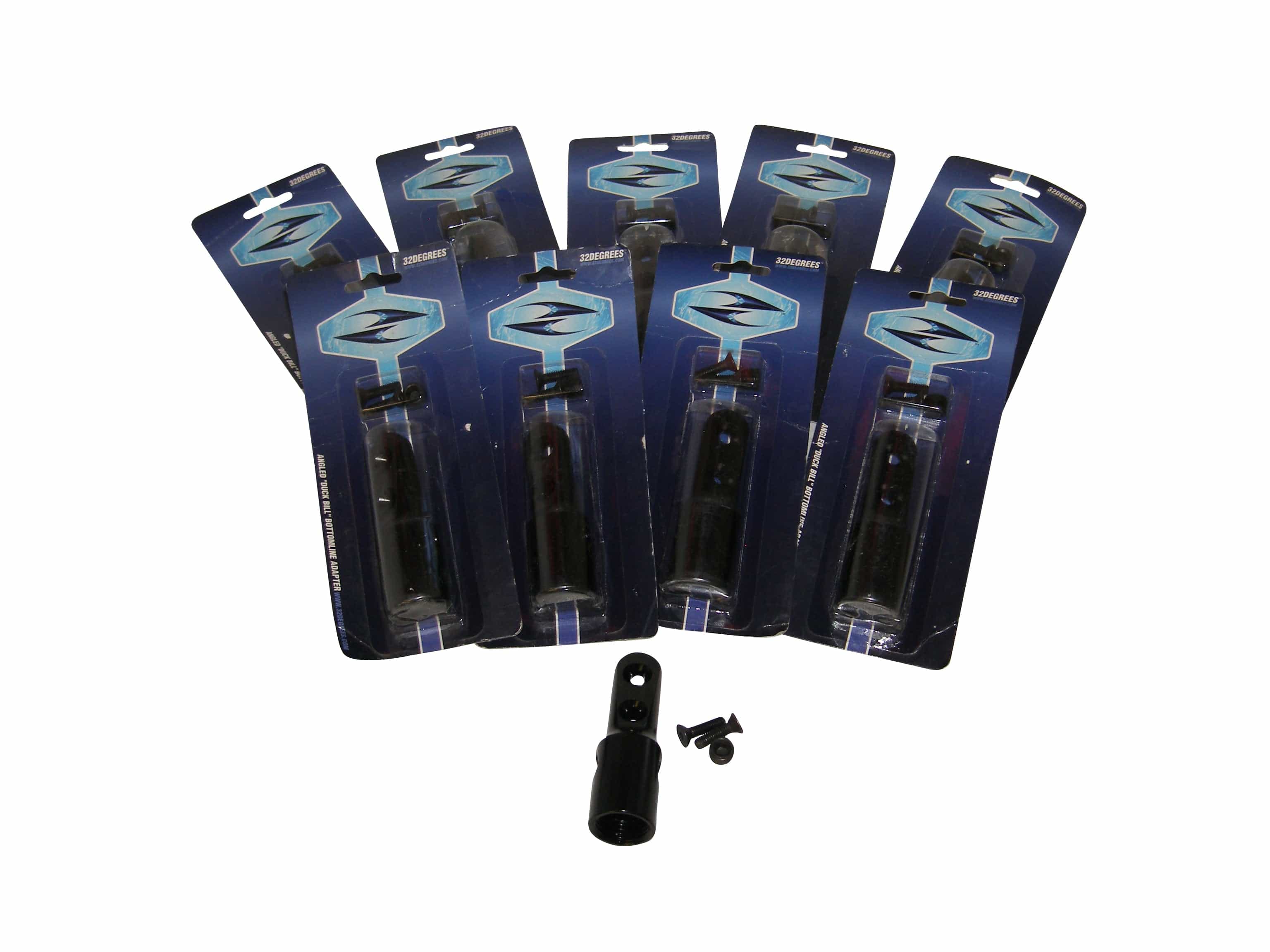 Angled Bottomline Paintball Gun 2-Hole Co2 Tank Adapter Asa Black Duck Bill