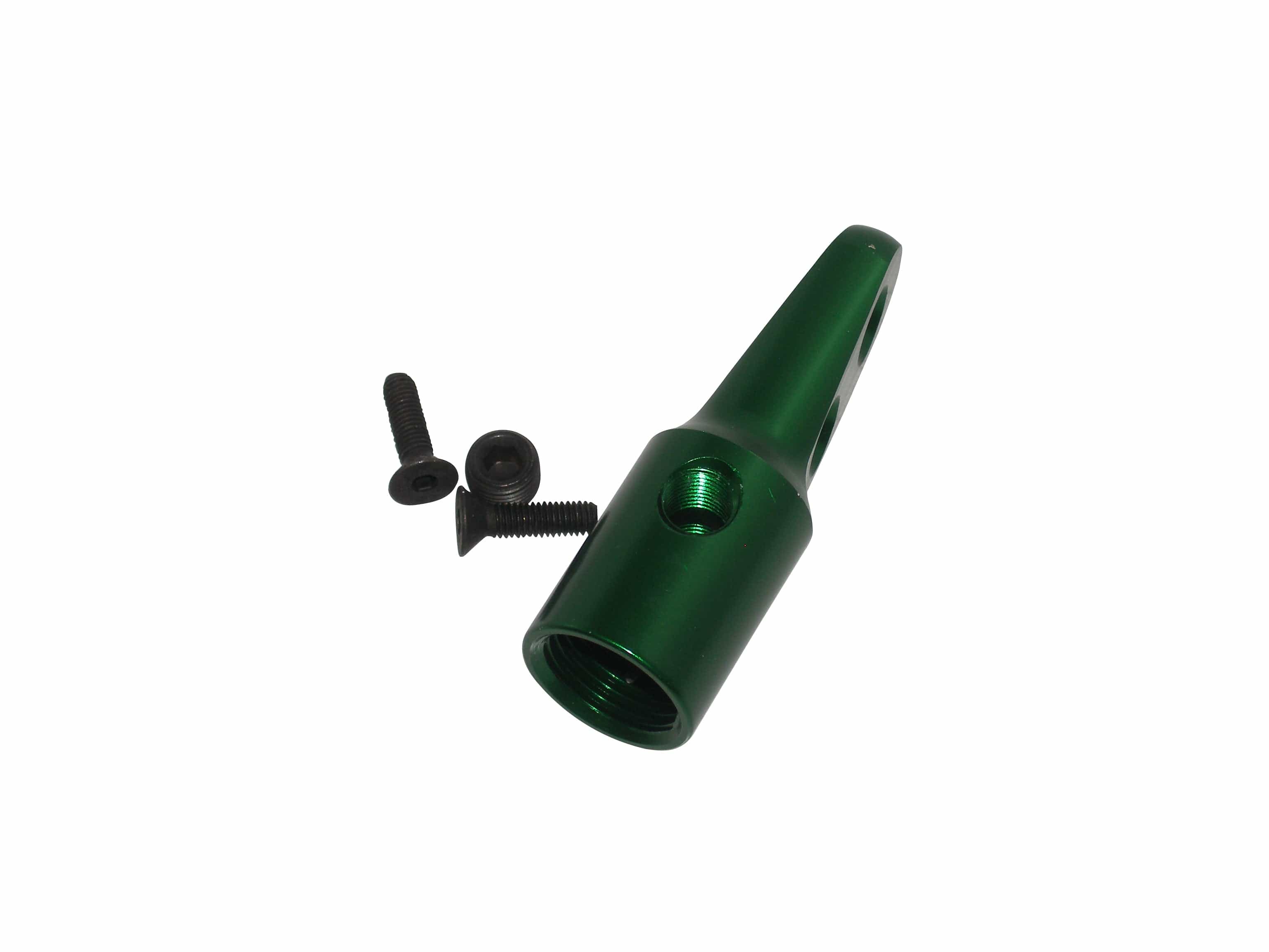 Green Paintball Angled Bottomline Cradle Co2 Hpa Tank Bottle Adapter Asa