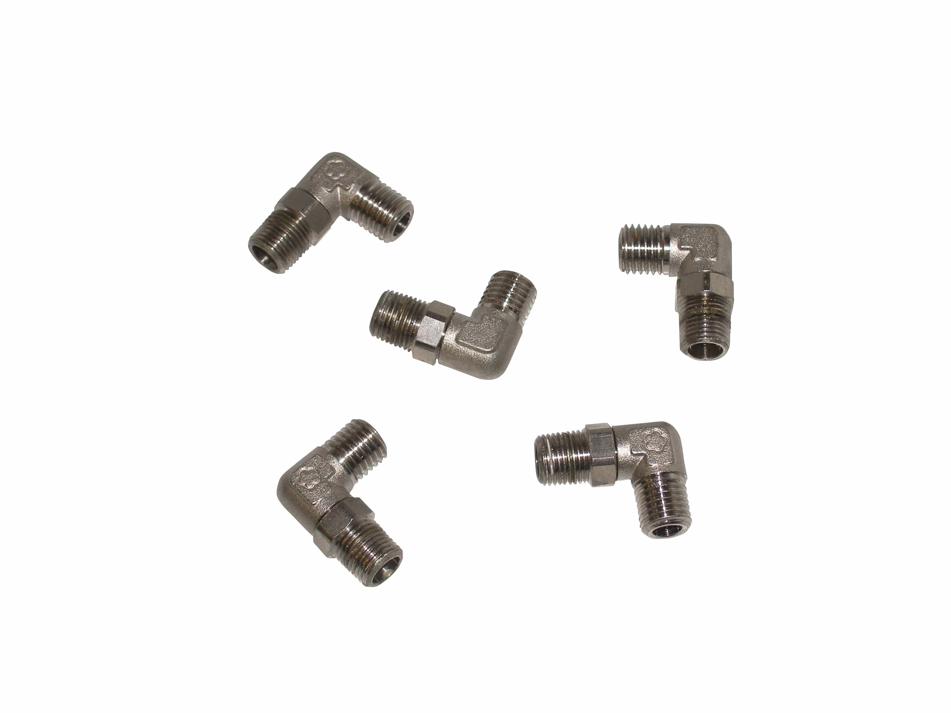 5 Kingman Spyder Steel 90 Degree Swivel Elbow Gas Fittings 1/8" Npt - Metric Lot