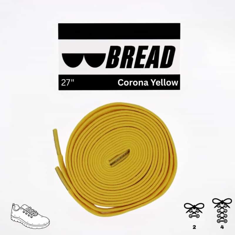 Corona Yellow Stretch Shoelaces