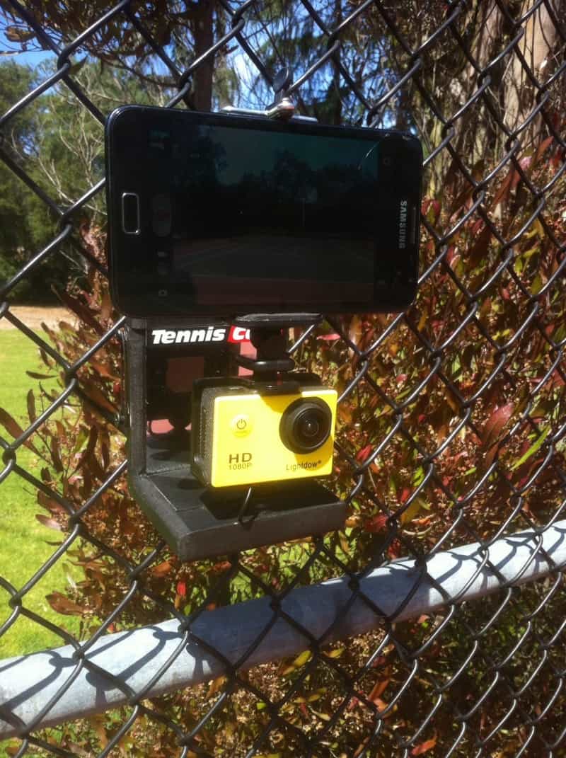Mobile Cell Phone Mount For Tennis Cam