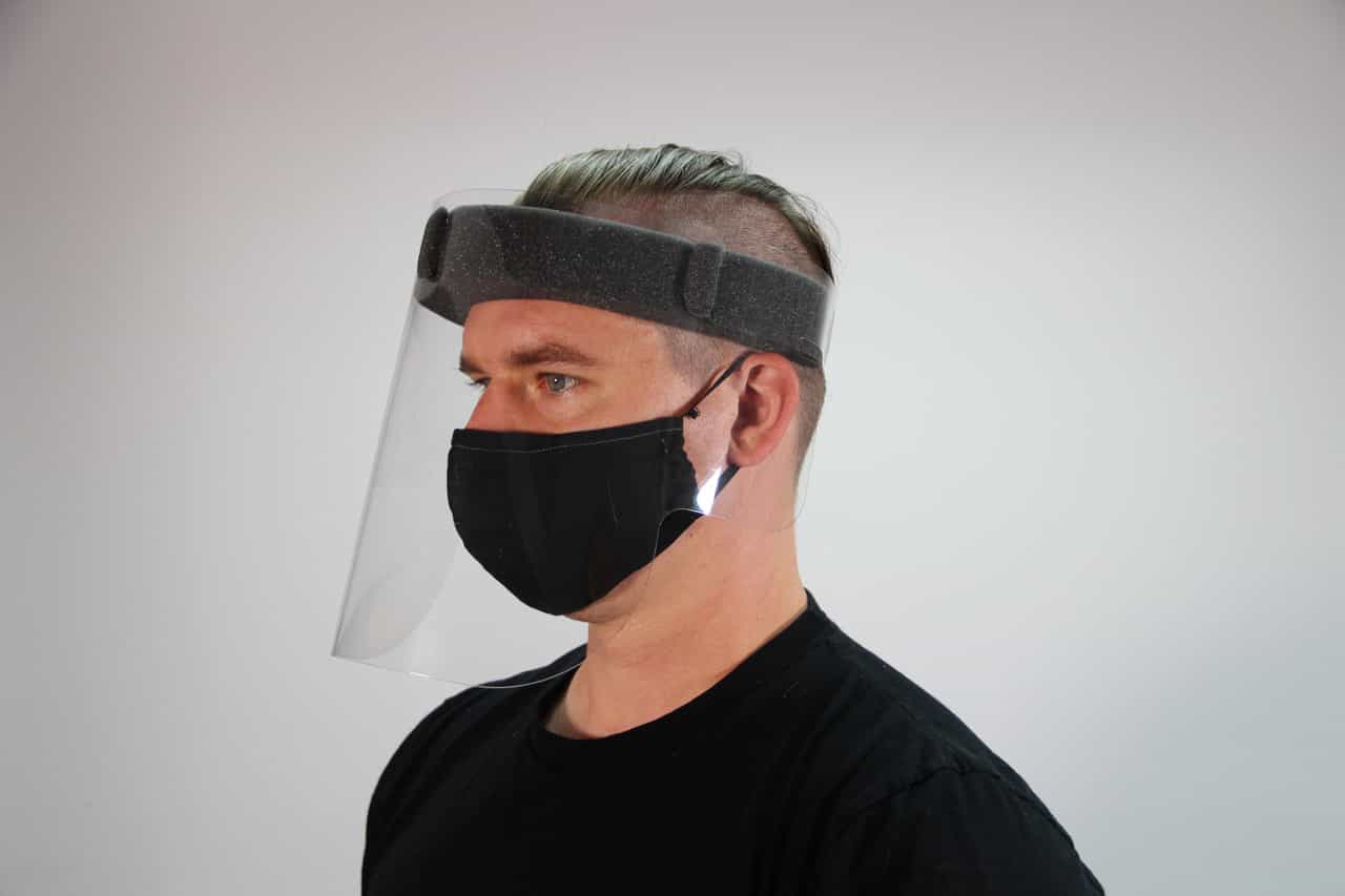 Face Shield With Ear Covering, Set Of 20