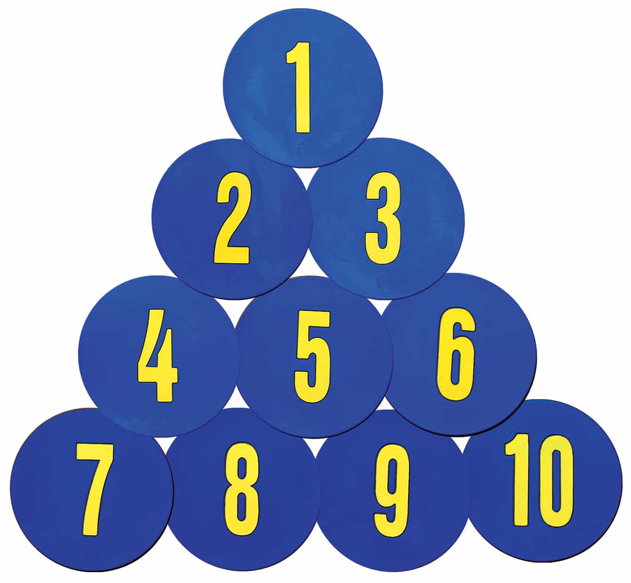 Blue Rubberized Vinyl Numbers 1-10 Set