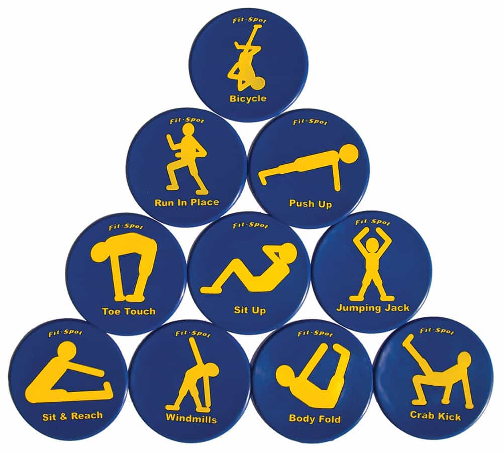 Fitness Spots, Set Of 10