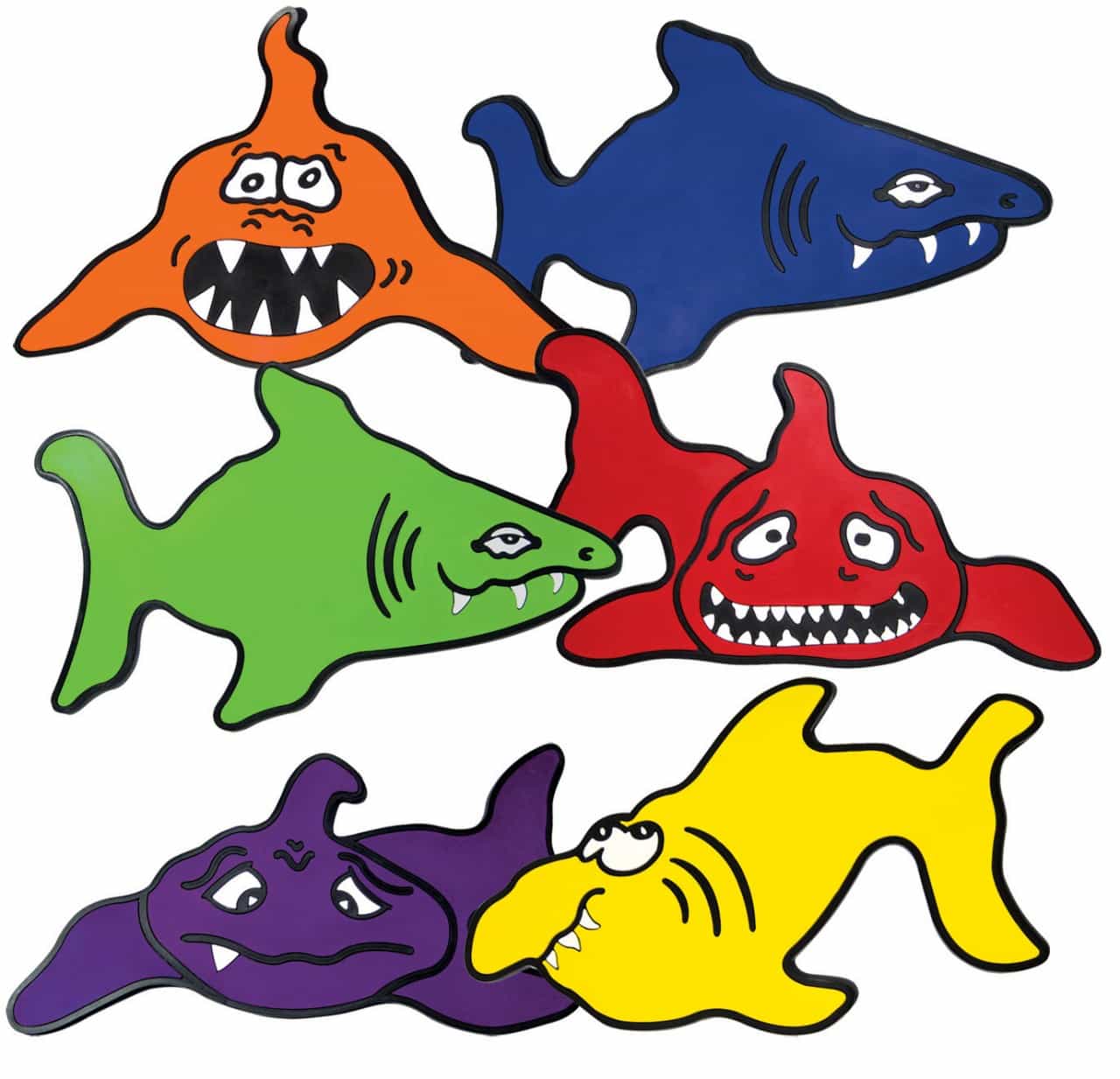 Poly Sharks, Set of 6