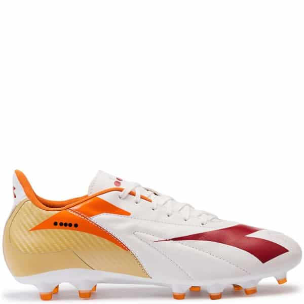 Diadora Maximus Elite Lt Slp12 White/Red/Orange Firm Ground Soccer Cleats