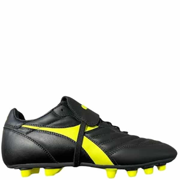 Diadora Brasil Og Lt T Mdpu Black/Yellow Firm Ground Soccer Cleats