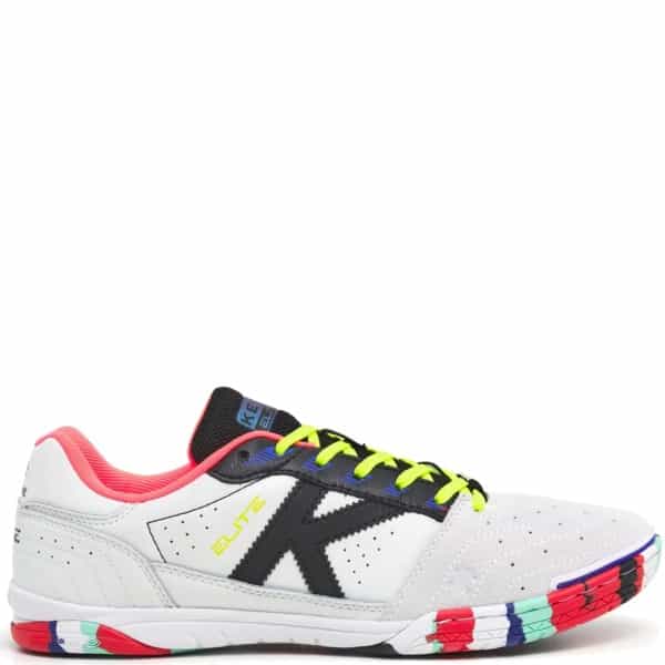 Kelme Elite White/Black Indoor Soccer Shoes