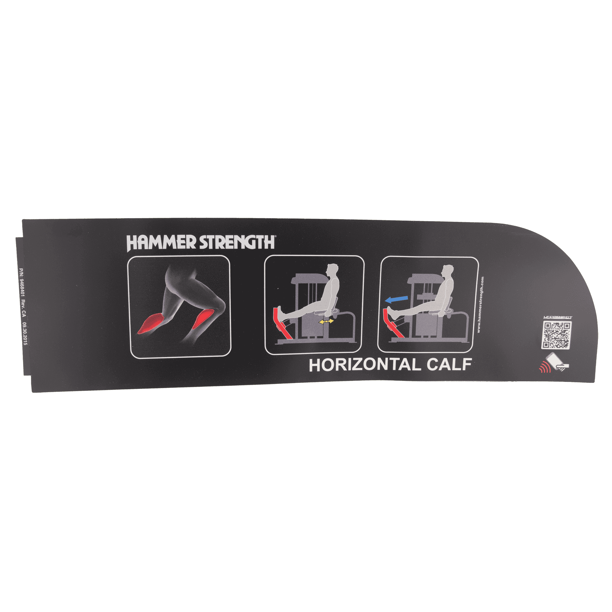 LifeFitness HS-HC Placard Label, English