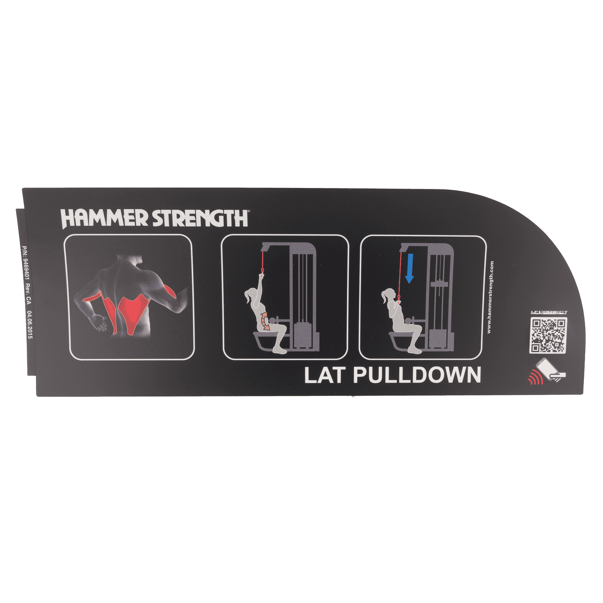 Lifefitness Label, Hs-Pd Placard Eng