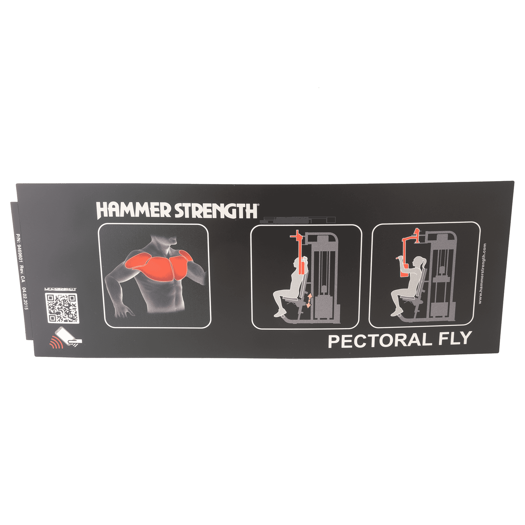 Life Fitness HS-PEC Pectoral Fly Placard Label