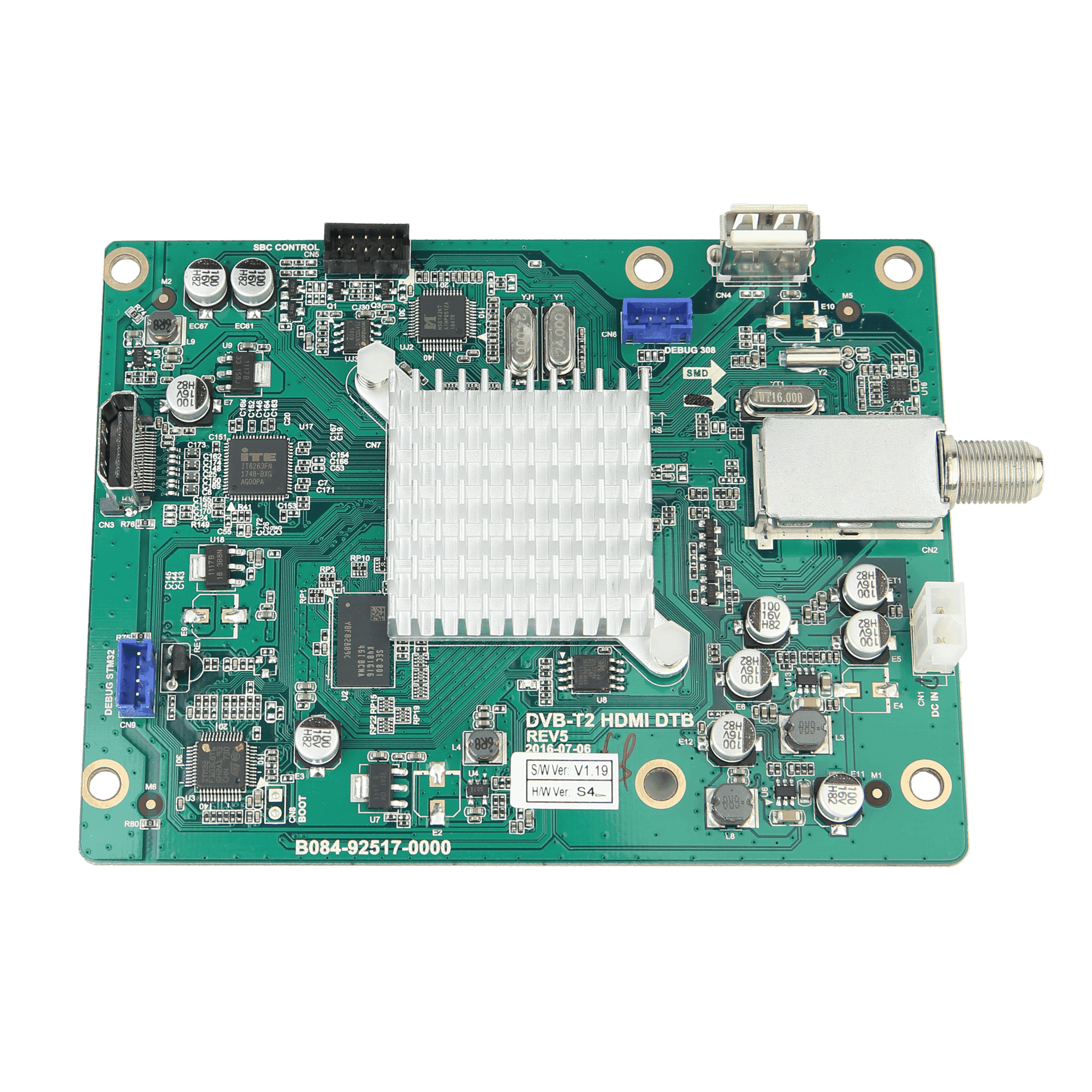 Programmed DVB-T2 HDMI Tuner Board, Lifefitness
