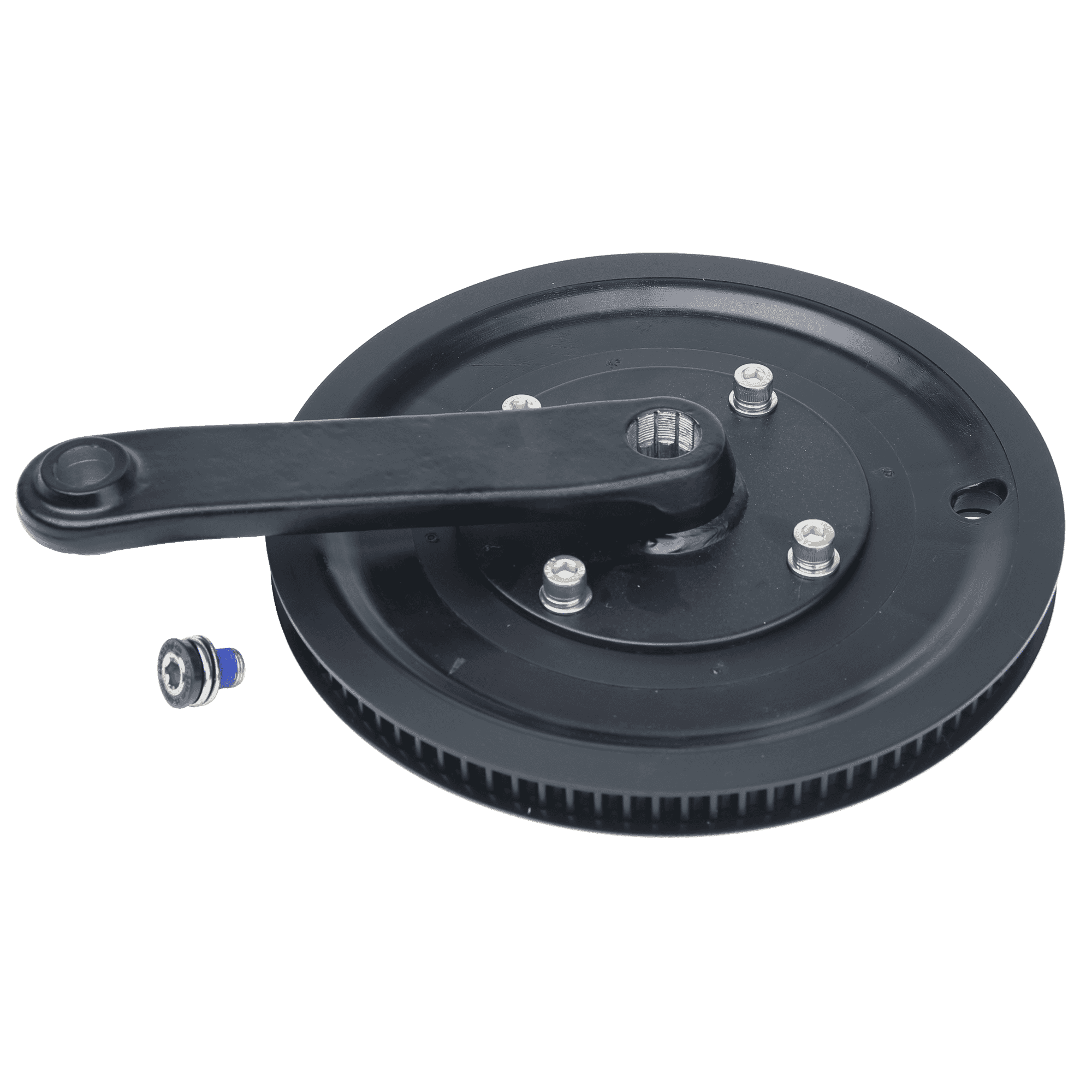 Right Crank With Pulley, Isis W/Morse Taper, Ac, Schwinn