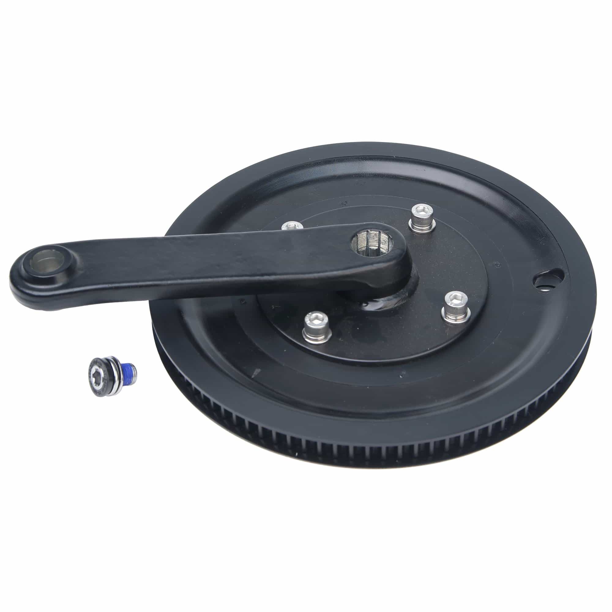 Right Crank With Pulley, Isis W/Morse Taper, Ac, Schwinn