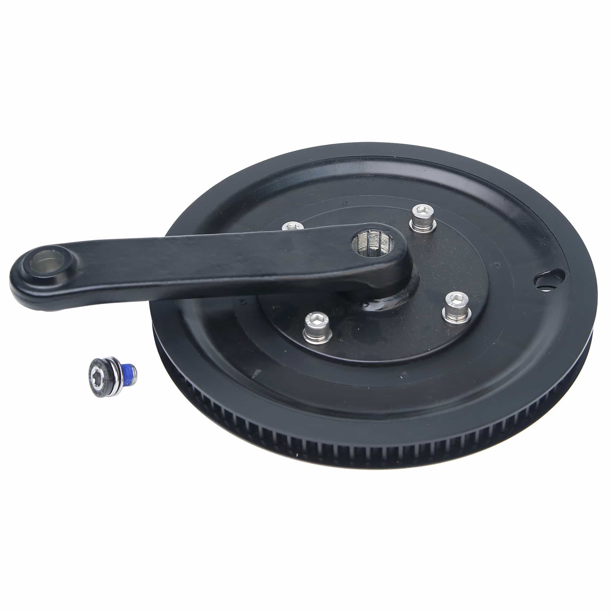 Right Crank With Pulley, Isis W/Morse Taper, Ac, Schwinn