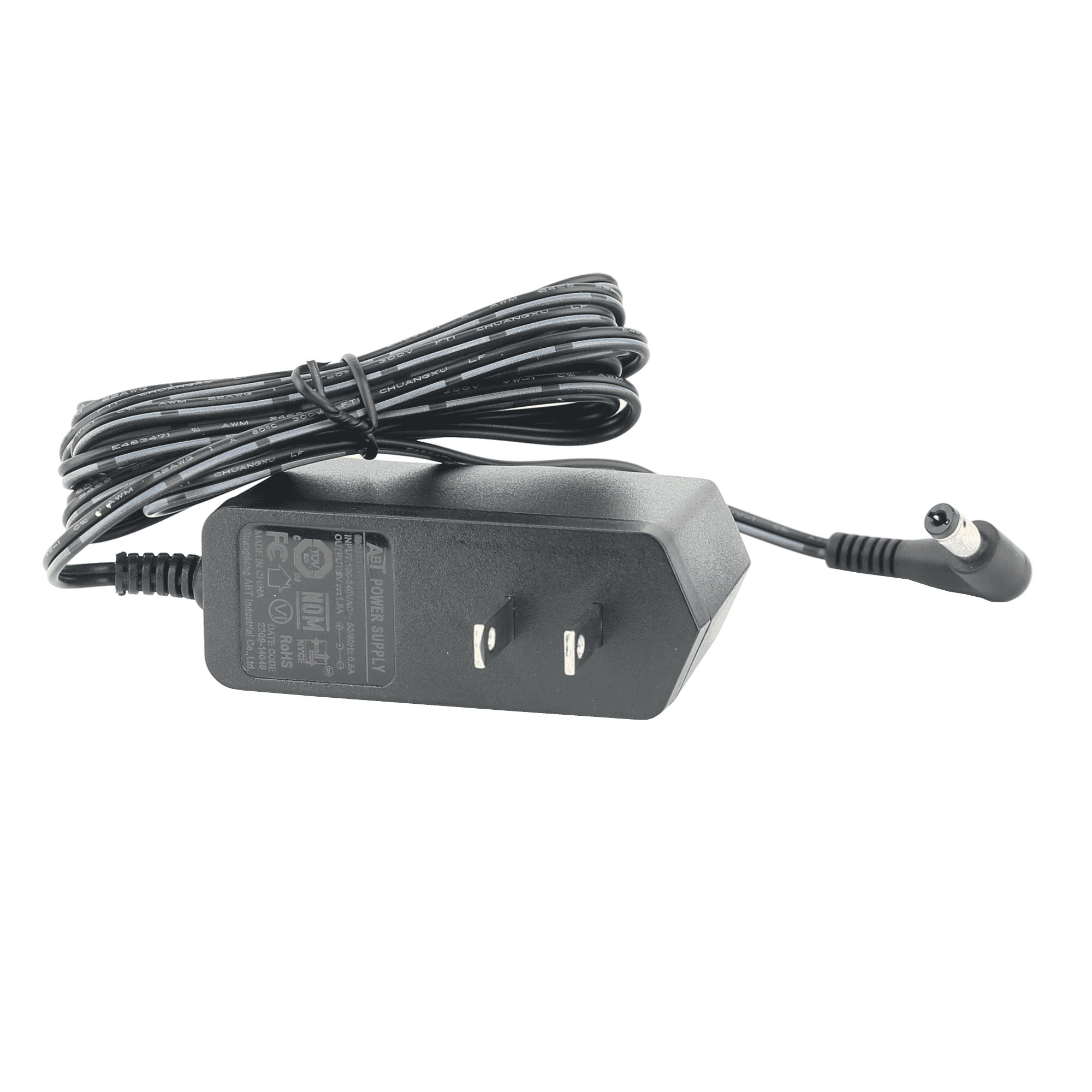 Schwinn AC/DC Power Adapter, 9VDC, 90-Degree Plug