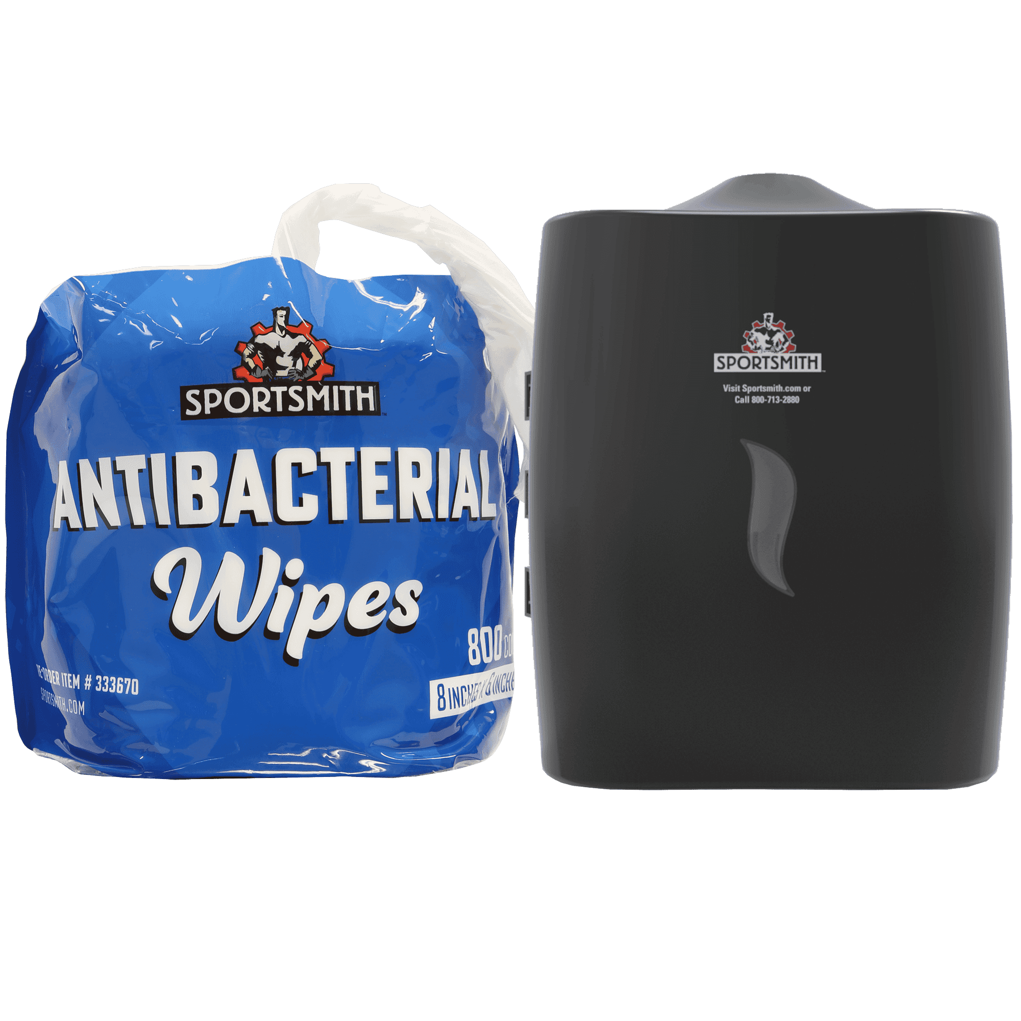 Wall-Mounted Gym Sanitation Kit with 800 Wipes