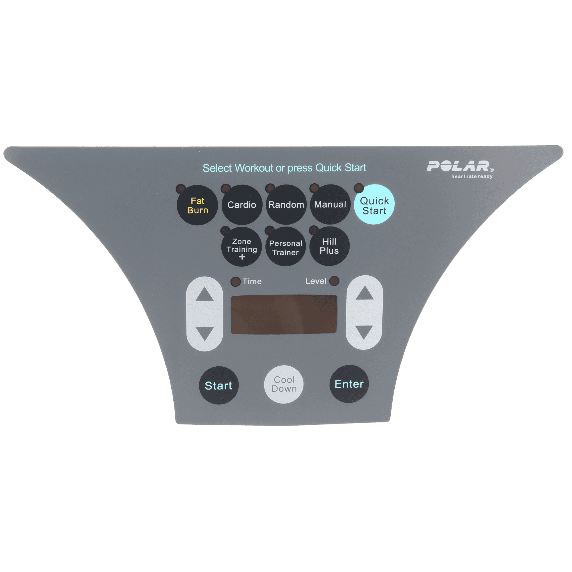 LifeFitness Lower Overlay Without Keypad