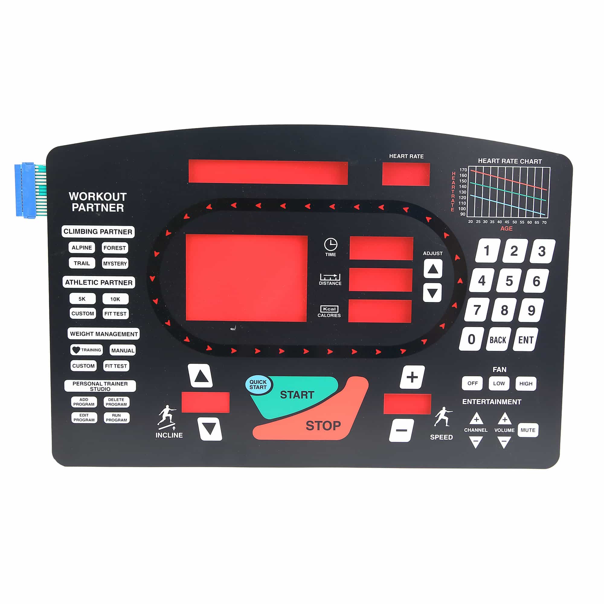 Overlay And Keypad For Startrac Pro Tread 5600, 6500, And 6600