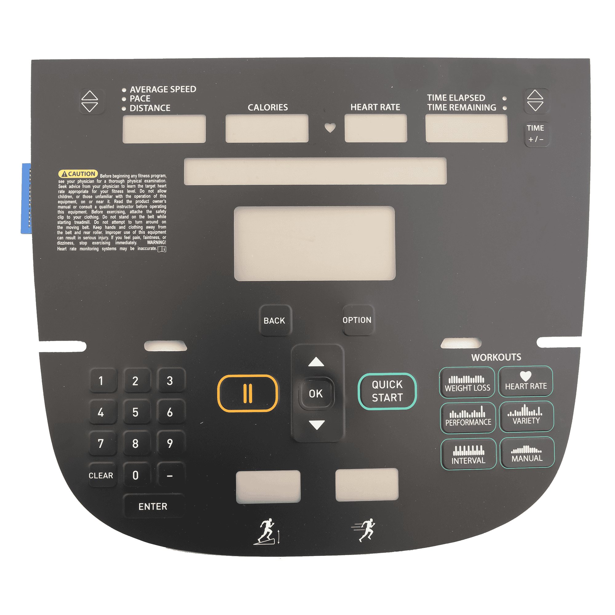 Precor P30 Overlay and Keypad