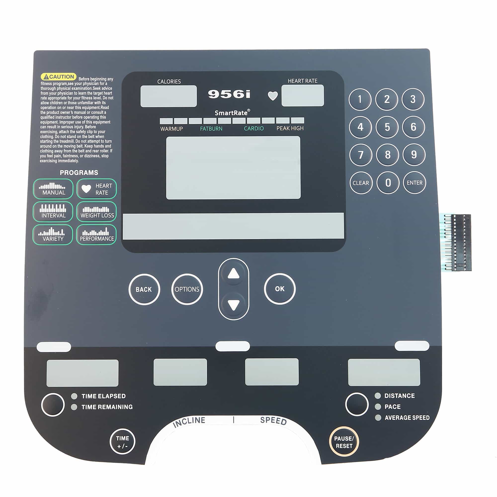 Overlay And Keypad Fits Some C956i, Precor