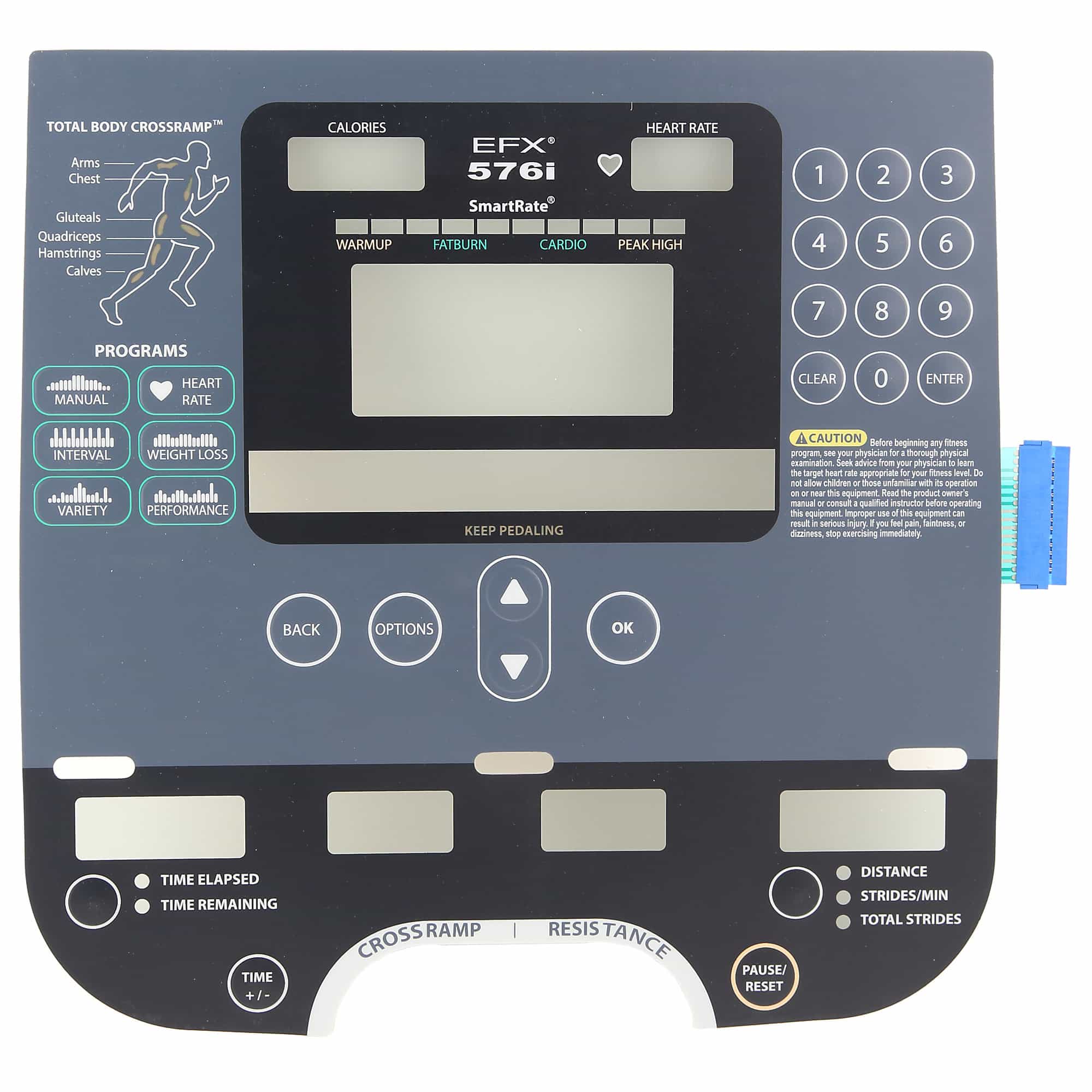 Overlay And Keypad, Fits Certain Efx 576I, Precor