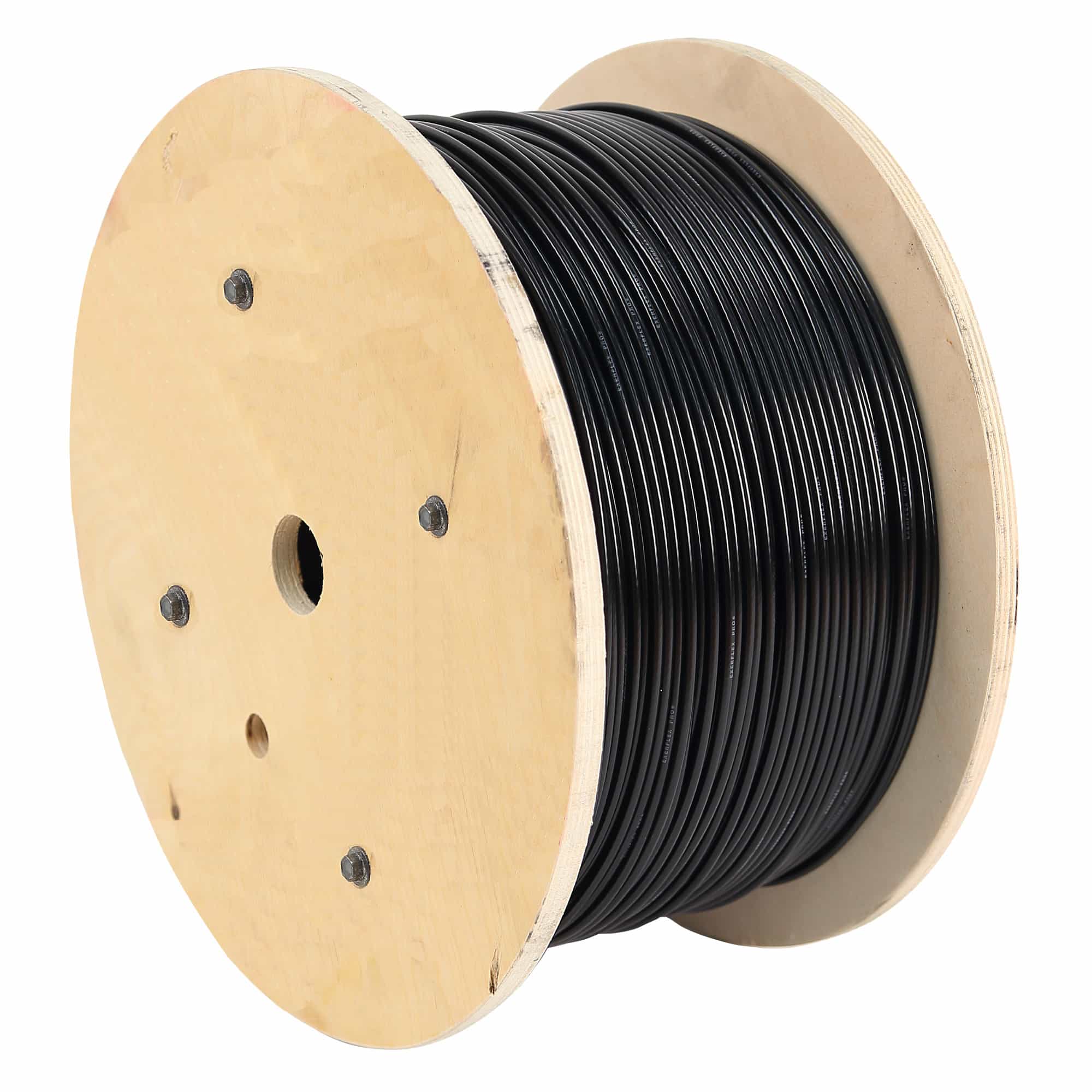 Exerflex Pro Cable 3/16", Black Nylon Coating | 1,000 Foot Reel