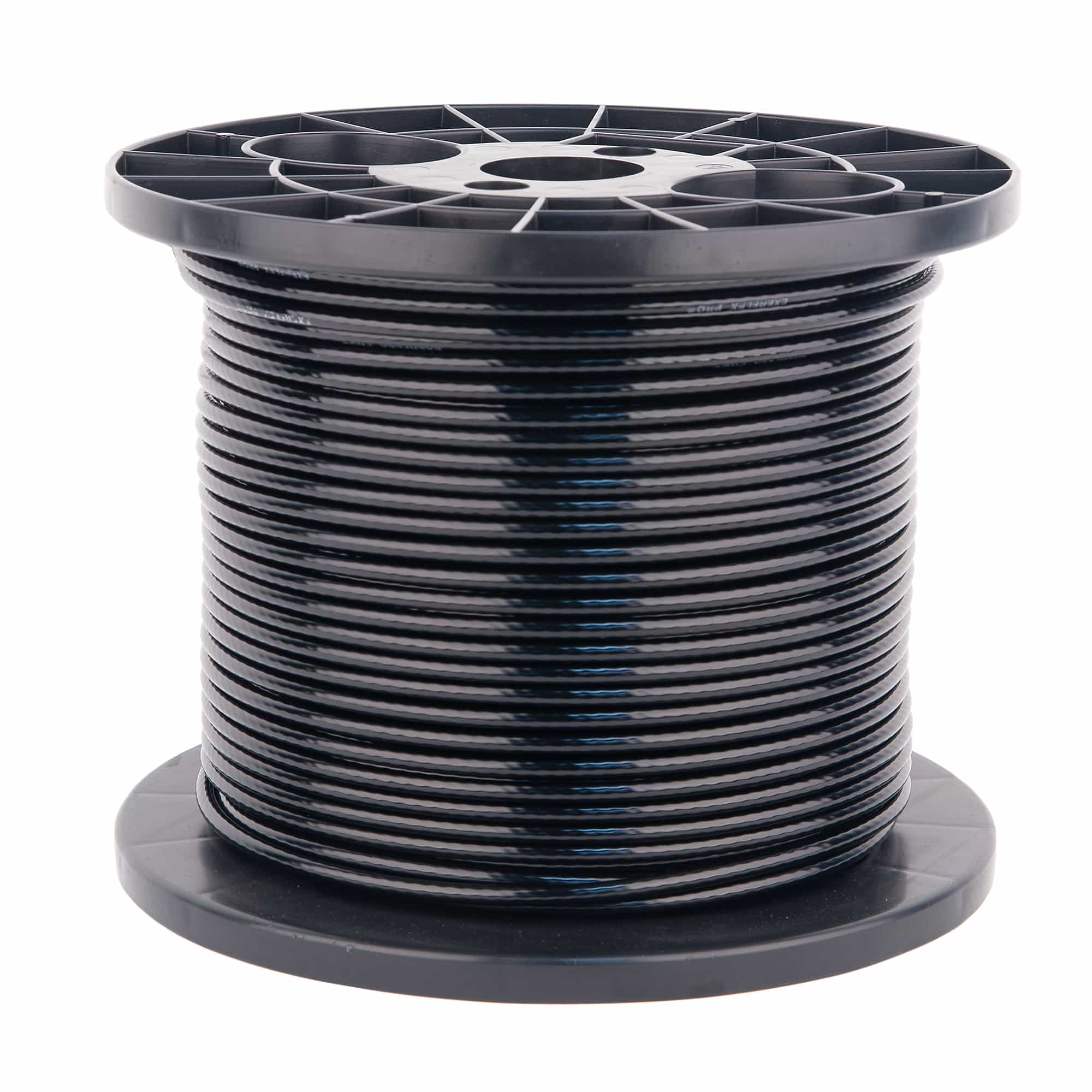 Exerflex Pro Cable 1/4", Black Nylon Coating | 500 Foot Reel