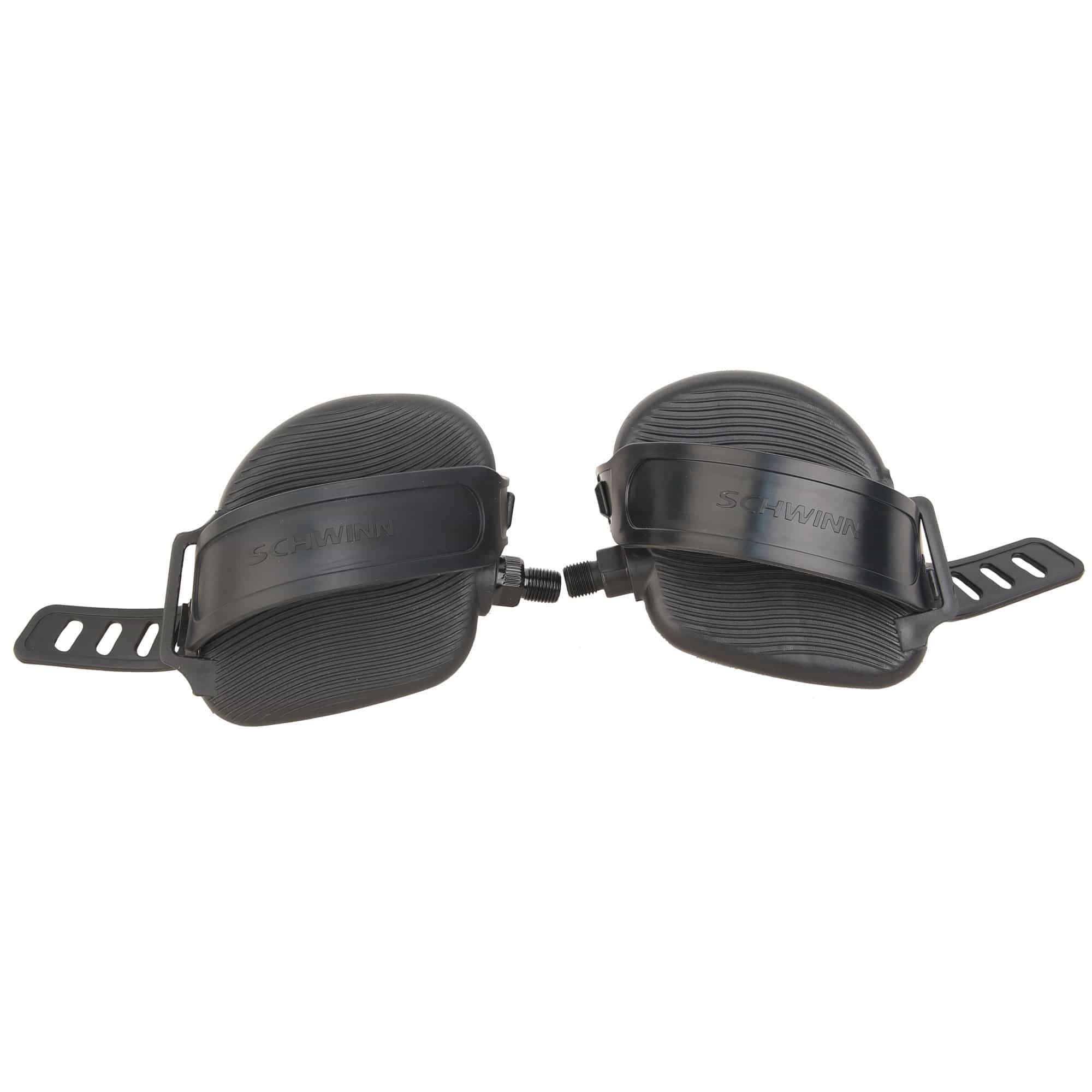 Bike Pedals, Set With Straps, 1/2", Oem, Schwinn