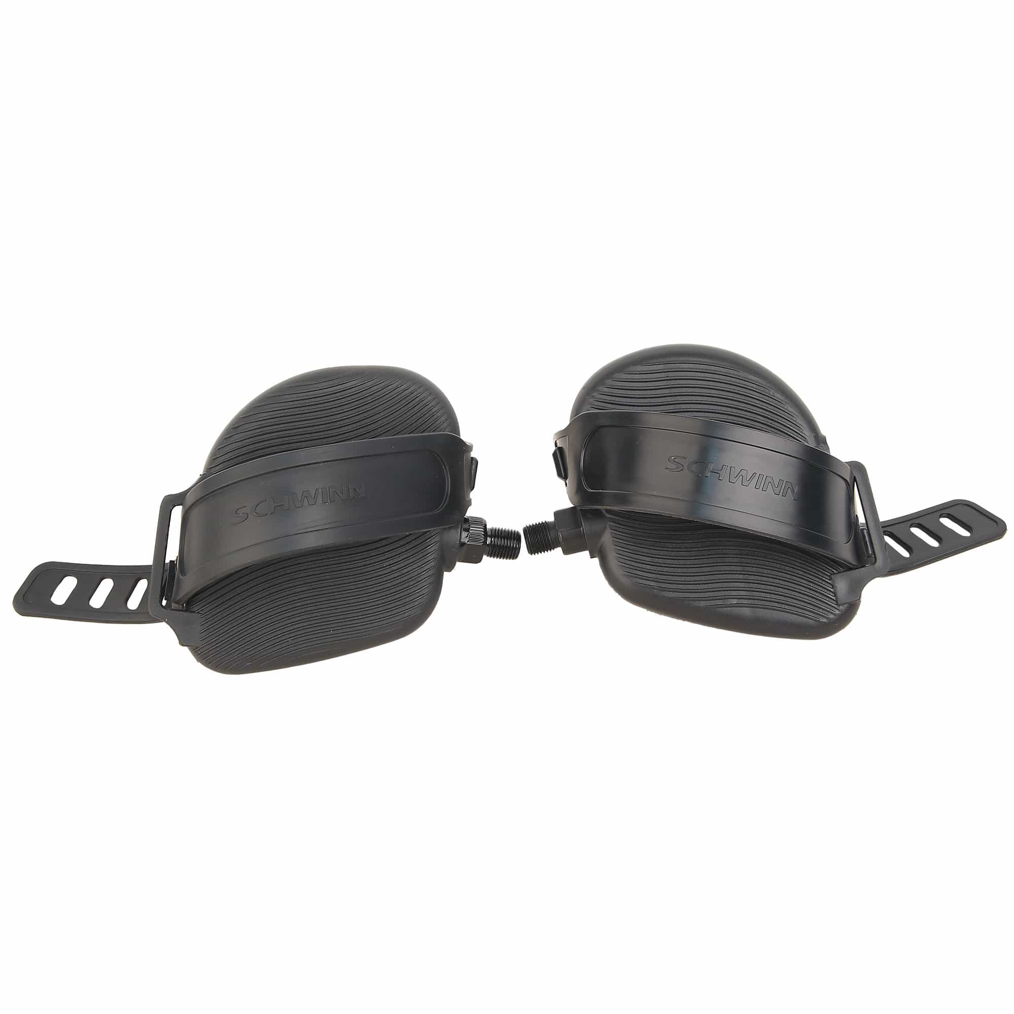 Bike Pedals, Set With Straps, 1/2", Oem, Schwinn