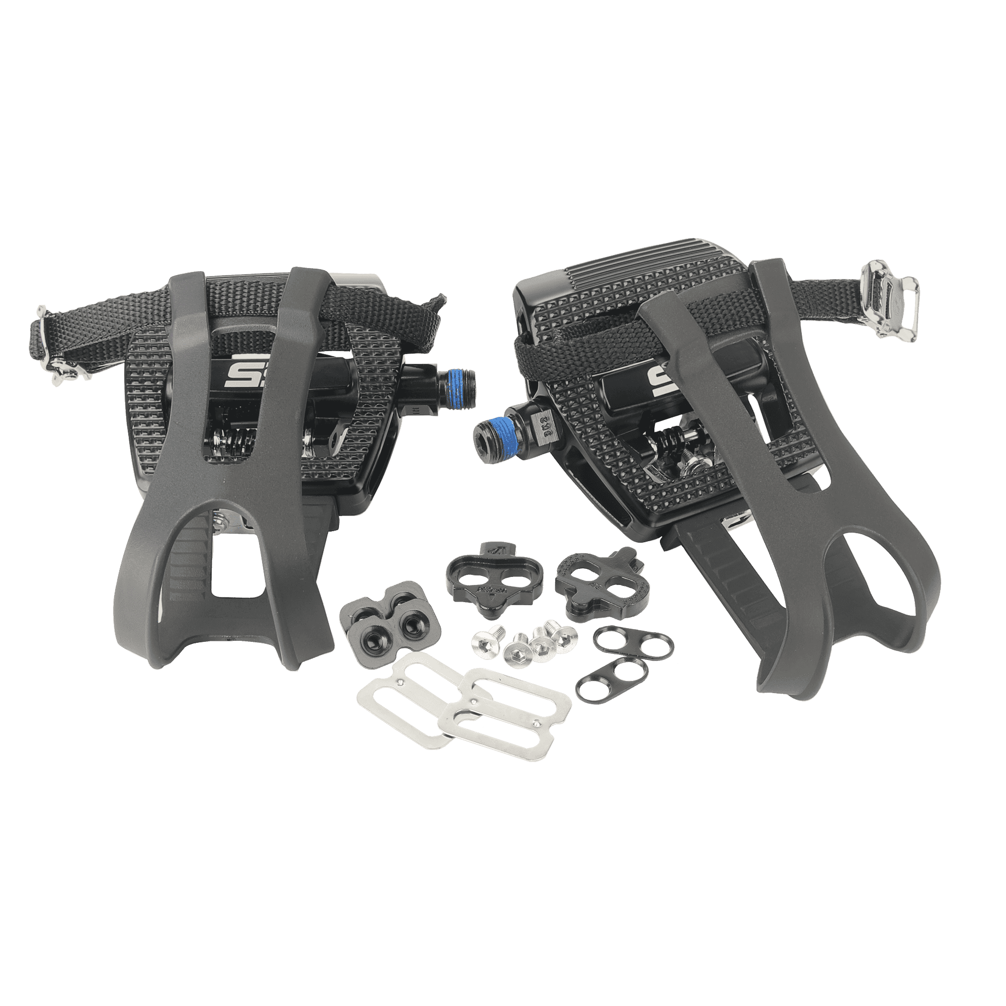 9/16" Bike Pedals Icg Cycles, Spd & Toe Clip