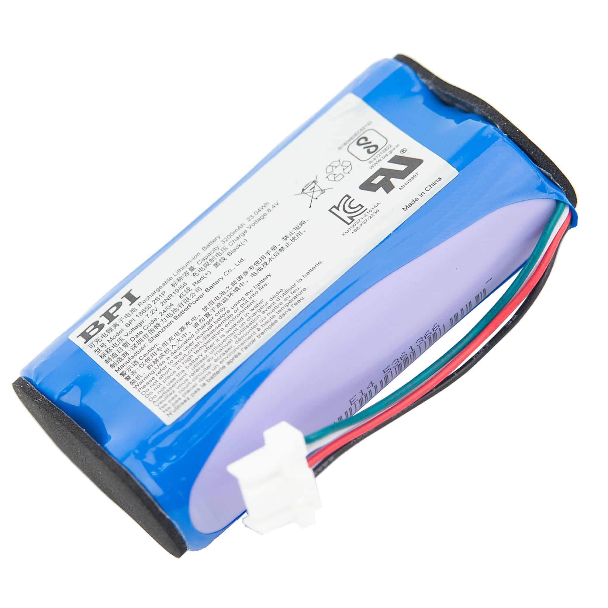 Battery Pack, 3200Mah, 7.2V, Jacobs Ladder