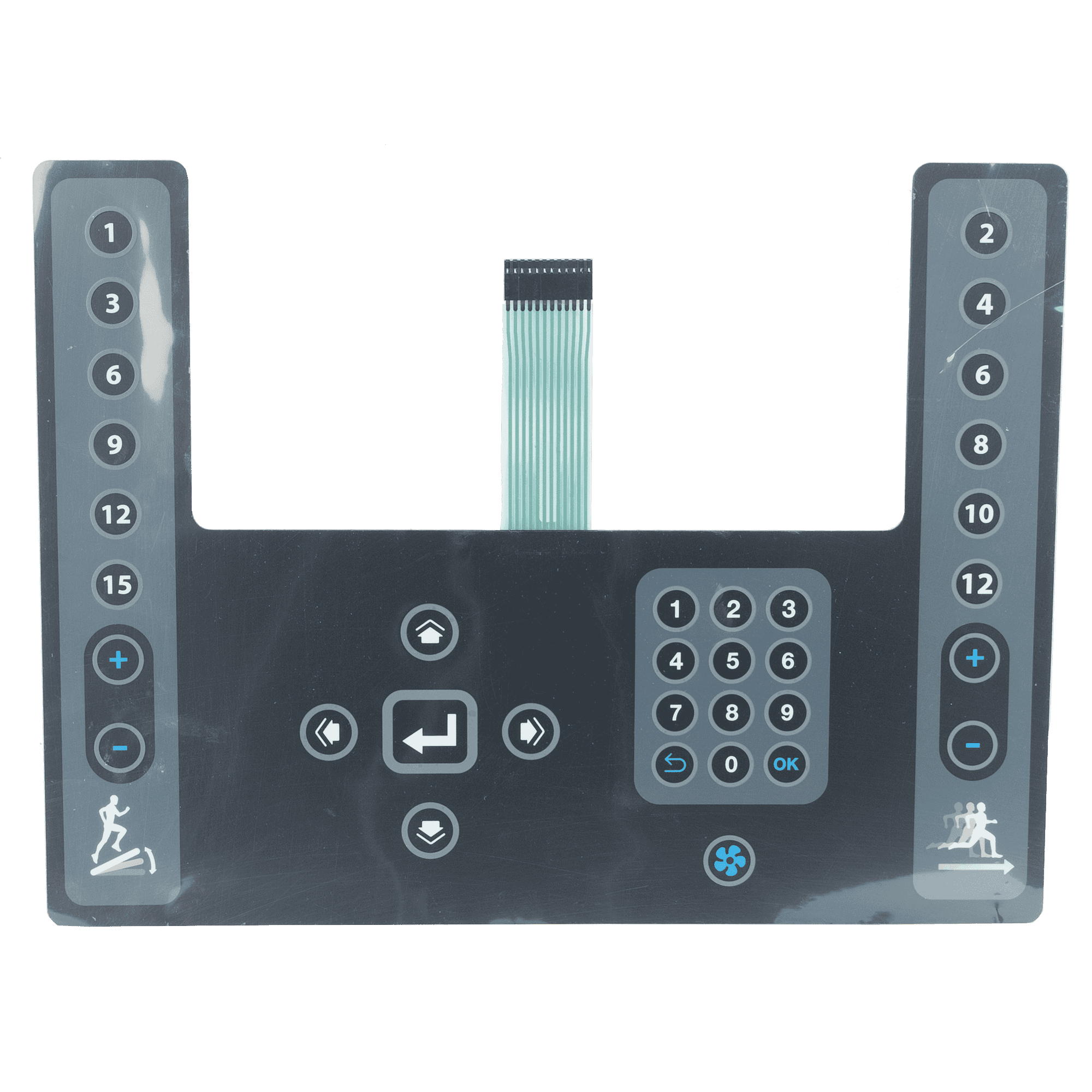 Overlay Keypad for Star Trac 4UB, 4RB & 4TR