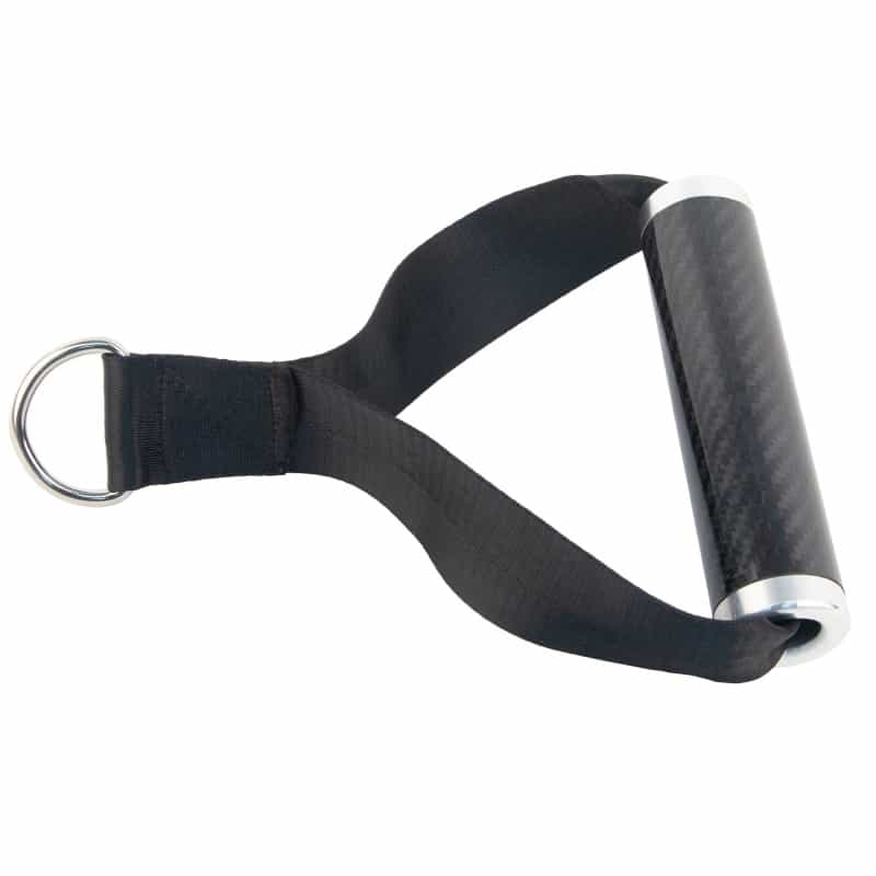 Cable Attachment Strap Handle With Carbon Fiber Grip