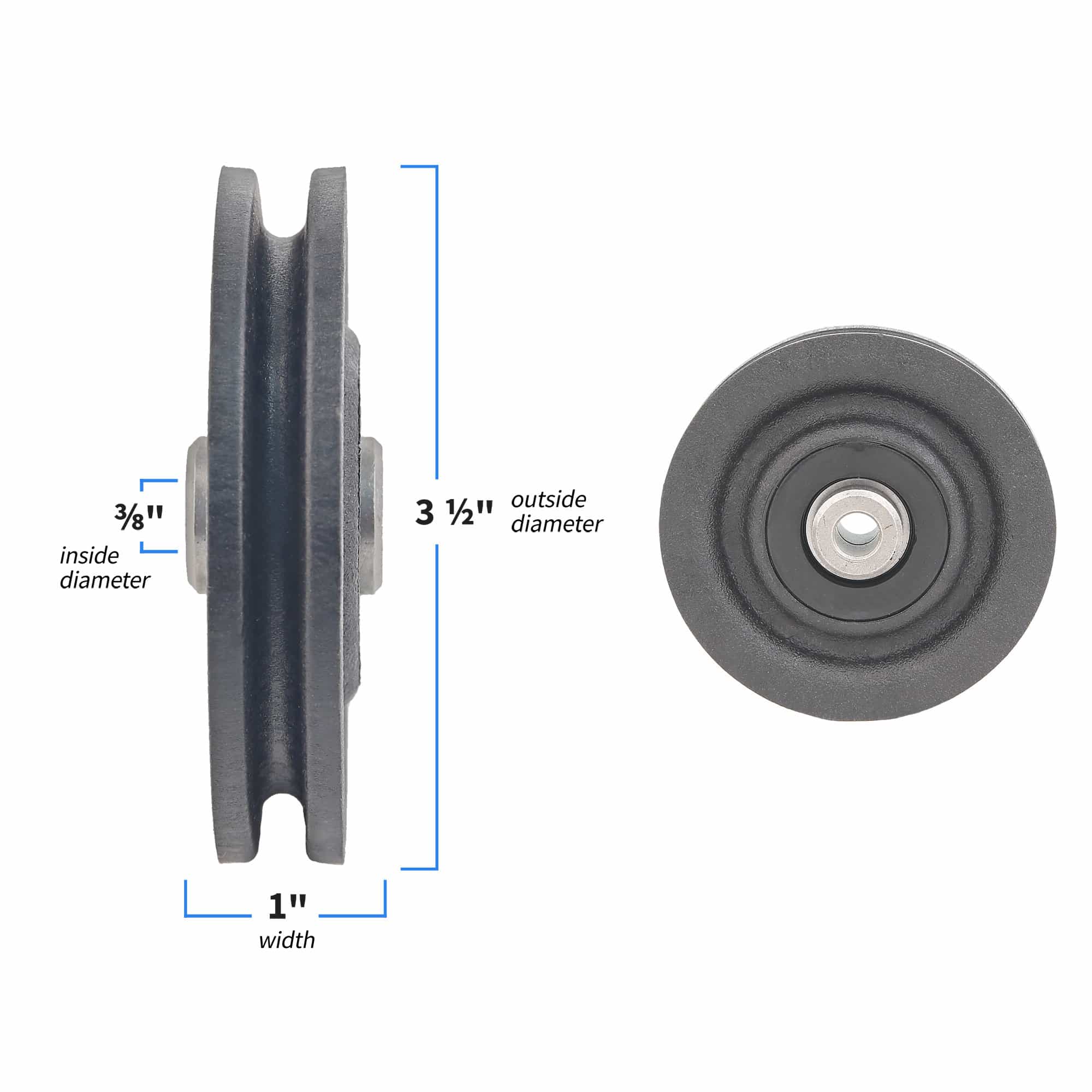 Pulley, 3-1/2 Od X 3/8 Id X 1, Lifefitness 3116201