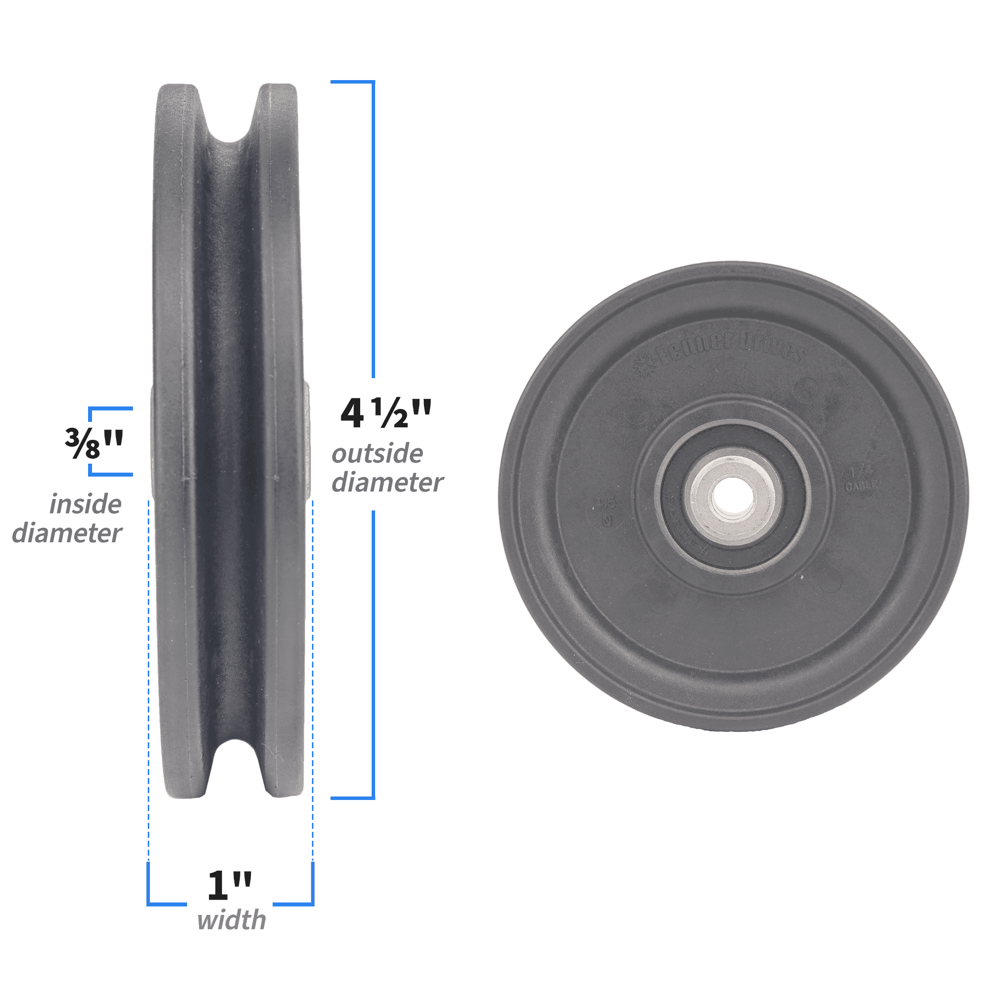4.5" Pulley for Nordic Track 159934