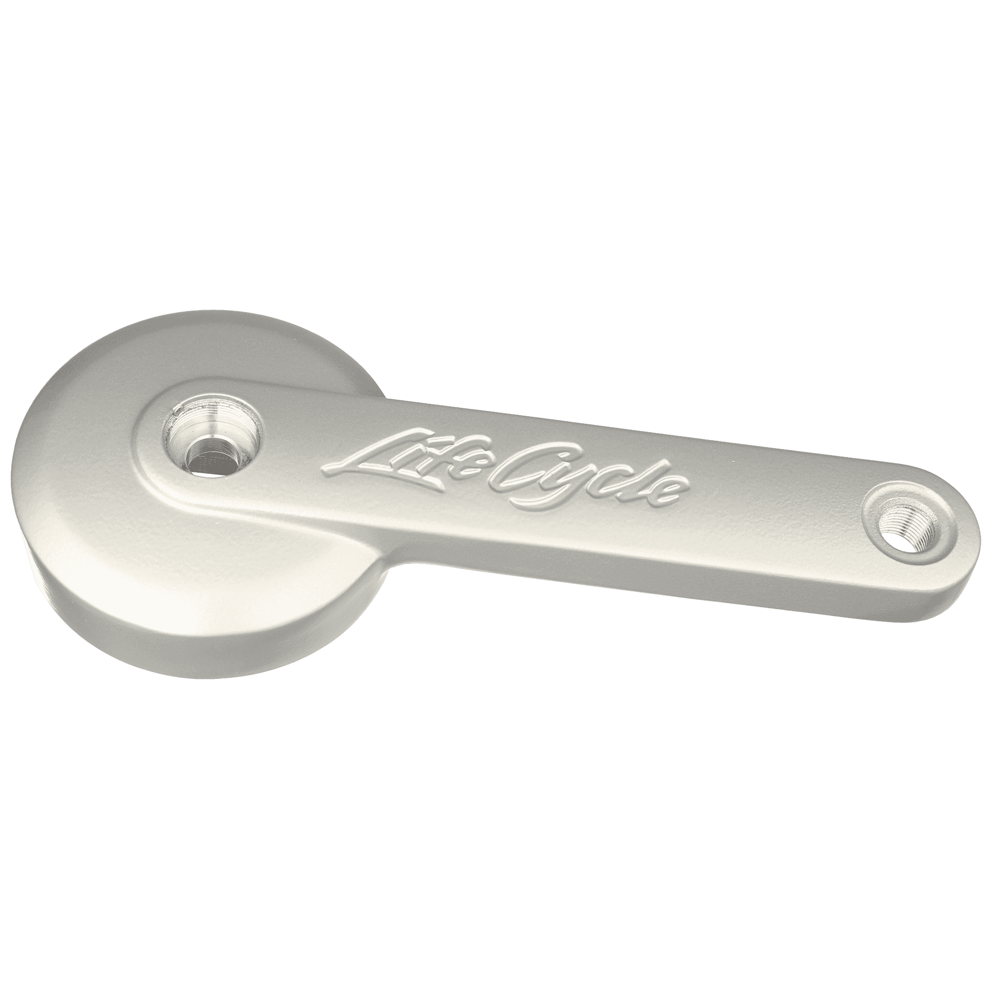 Left Crank Arm, Arctic Silver